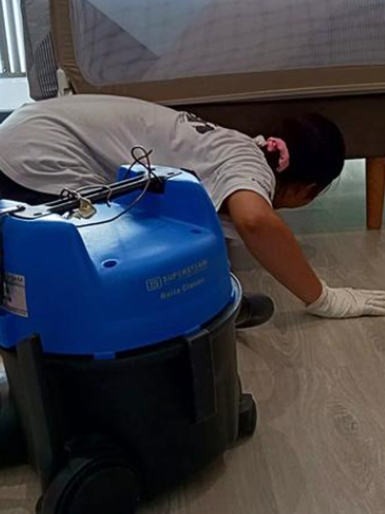 Home Cleaning - Vacuum Cleaning Underneath Furnitures